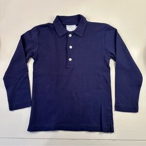 Little English Navy Long Sleeve Polo 6